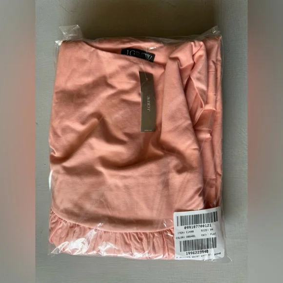 NWT JCREW Petite drop-waist mixy dress in Blushed Peach